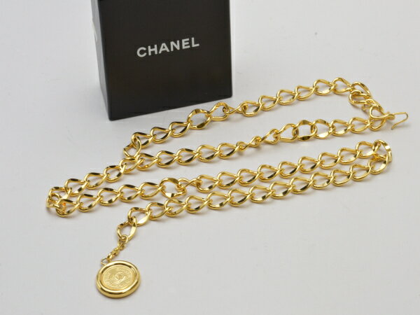 シャネル CHANEL チェーンベルト 31 RUE CAMBON ココマーク 95P カンボン コイン GP ゴールド レディース su_p e_u F-YA803【中古:美品】【ブランド買取販売トリヴァンドラム】240607