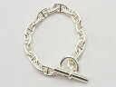 エルメス HERMES シェーヌダンクルMM ブレスレット 17コマ アクセサリー シルバー メンズ su_p e_u F-YA850【中古:美品】【ブランド買...