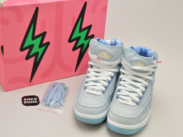 ナイキ NIKE AIR JORDAN 2 RETRO SP スニーカー 9(27.0)cm ブルー メンズ u_s F-SHOE951【中古:良品】【ブランド買取販売トリヴァンドラム】241100