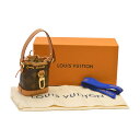 ルイヴィトン LOUIS VUITTON バッグチャーム マイクロ ノエ モノグラム ブラウン レディース su_p e_u F-YA915【中古:良品】【ブラ...