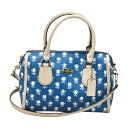 コーチ COACH F34898 2WAY ハンドバッグ/ショルダー バッドランズフローラル ブルー レディース su_p u_s F-YA919【中古:良品】...
