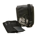 ディオールオム × ステューシーDIOR HOMME ×STUSSY サドル レザー ボディバッグ 蜂 髑髏 ブラック メンズ F-YA936【中古:美品】【ブ...