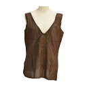 ザディグ エ ヴォルテール ZADIG & VOLTAIRE ノースリーブ ブラウン レディース s_z F-S1213【中古:美品】【ブランド買取販売トリヴァ...
