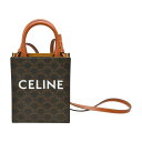 セリーヌ CELINE ミニ バーティカル トリオンフ カバ 2WAYバッグ ショルダーバッグ ダークブラウン レディース F-YA964【中古:美品】【ブラン...