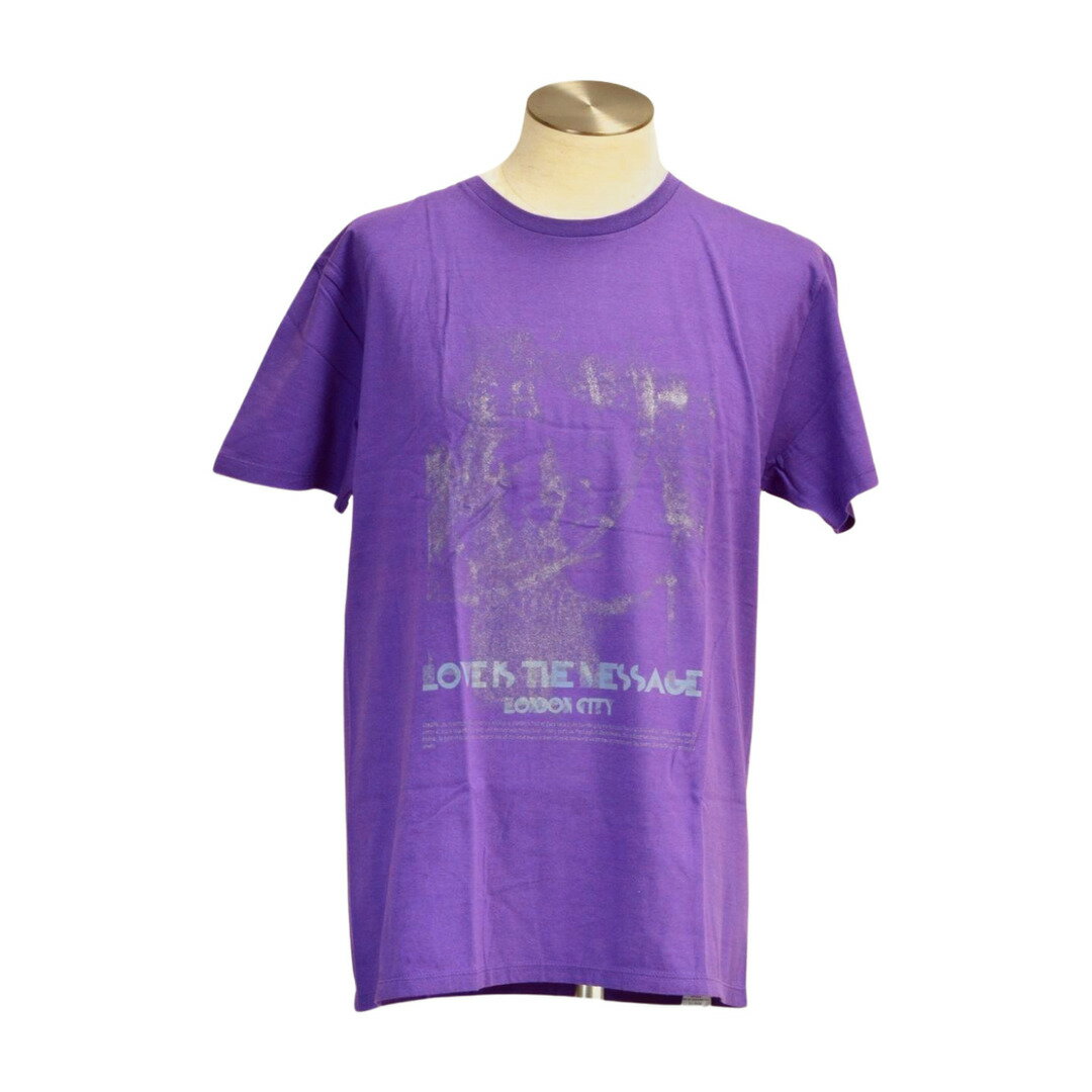 モーテル MOTEL LOVE IS THE MESSAGE Tシャツ 2サイズ パープル メンズ s_z F-S1323【中古：新古品・未..