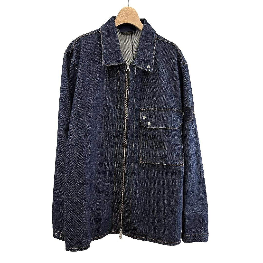 STONE ISLAND　ダークブルー　ジーンズシャツ　XLサイズ L1S141200002 S00J7 ネイビー　メンズ 【新品】 【ブランド買取販売トリヴァンドラム】 260821