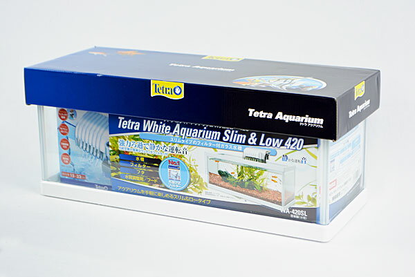 【スーパーセール限定特価！】 テトラ　ホワイトアクアリウム　スリム＆ロー 420