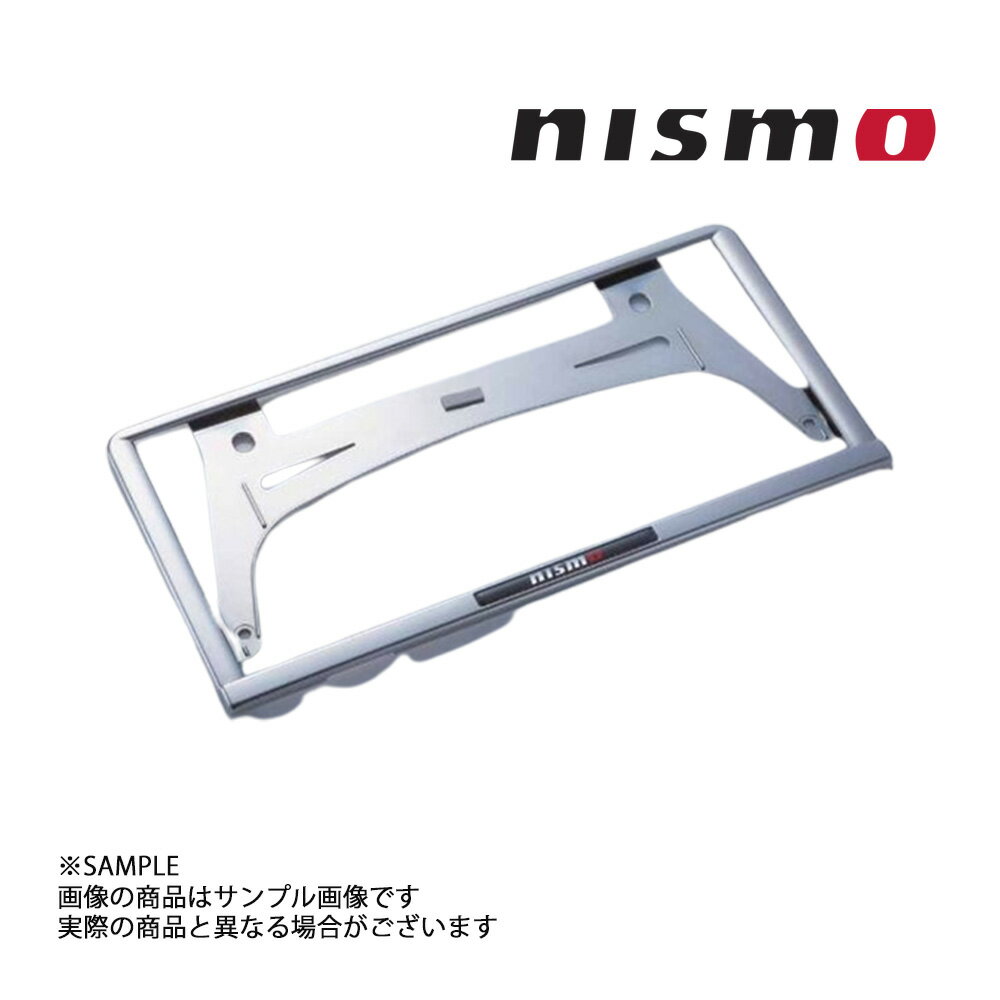 NISMO ニスモ ブラッククロームメッキナンバープレートリム リーフ ZE1 96210-RN020 ニッサン フロント トラスト企画 (660101862