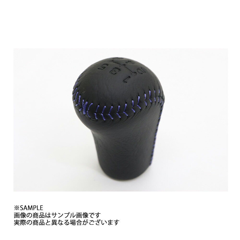 三菱 ミツビシ レザーシフトノブ 5MT ブルーステッチ ランサー エボリューション 5...