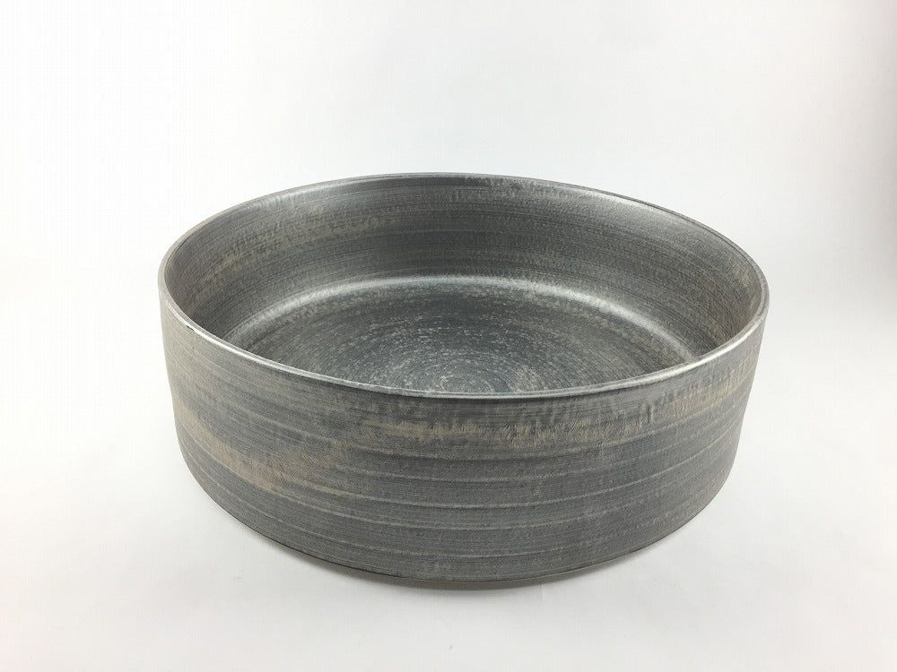 有田焼 陶悦窯 24cmデープボウル.銀