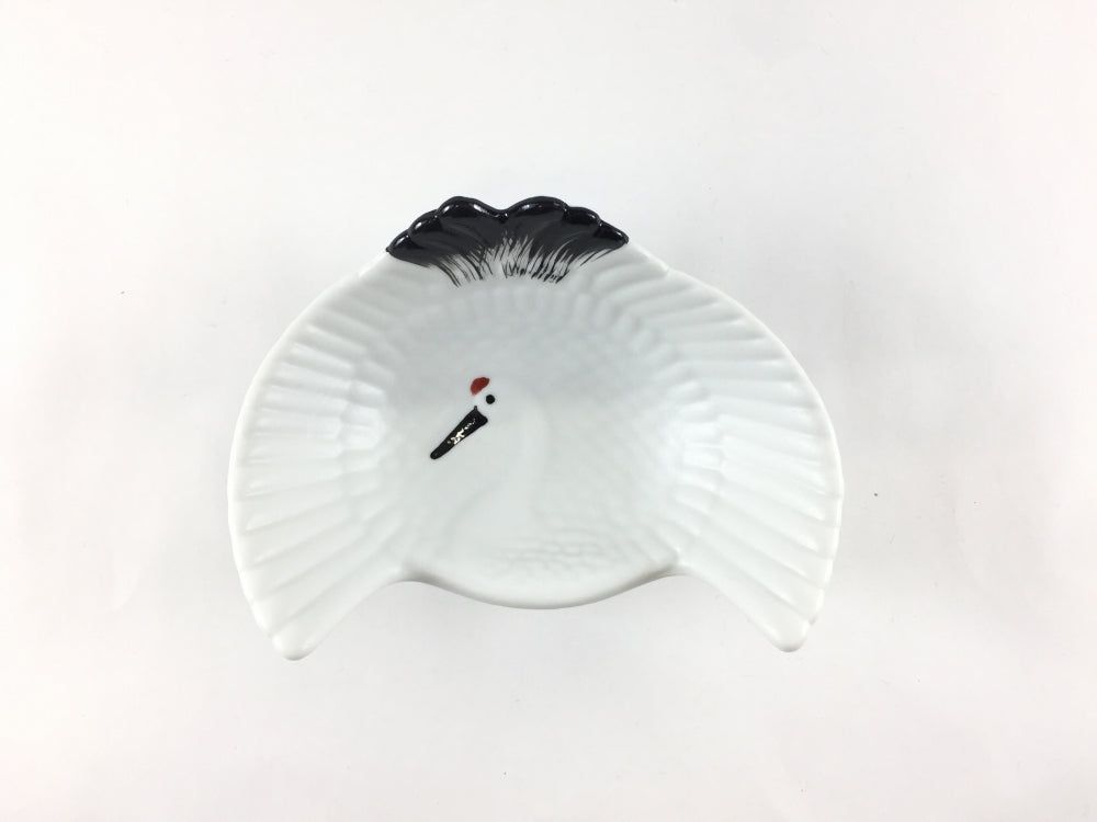 鶴小小鉢 白マット赤絵 11cm 有田焼 瑞峯窯 原重製陶所 【皿/小皿/豆皿/鉢/小鉢/小小鉢/豆鉢/業務用食器】【あす楽対応】