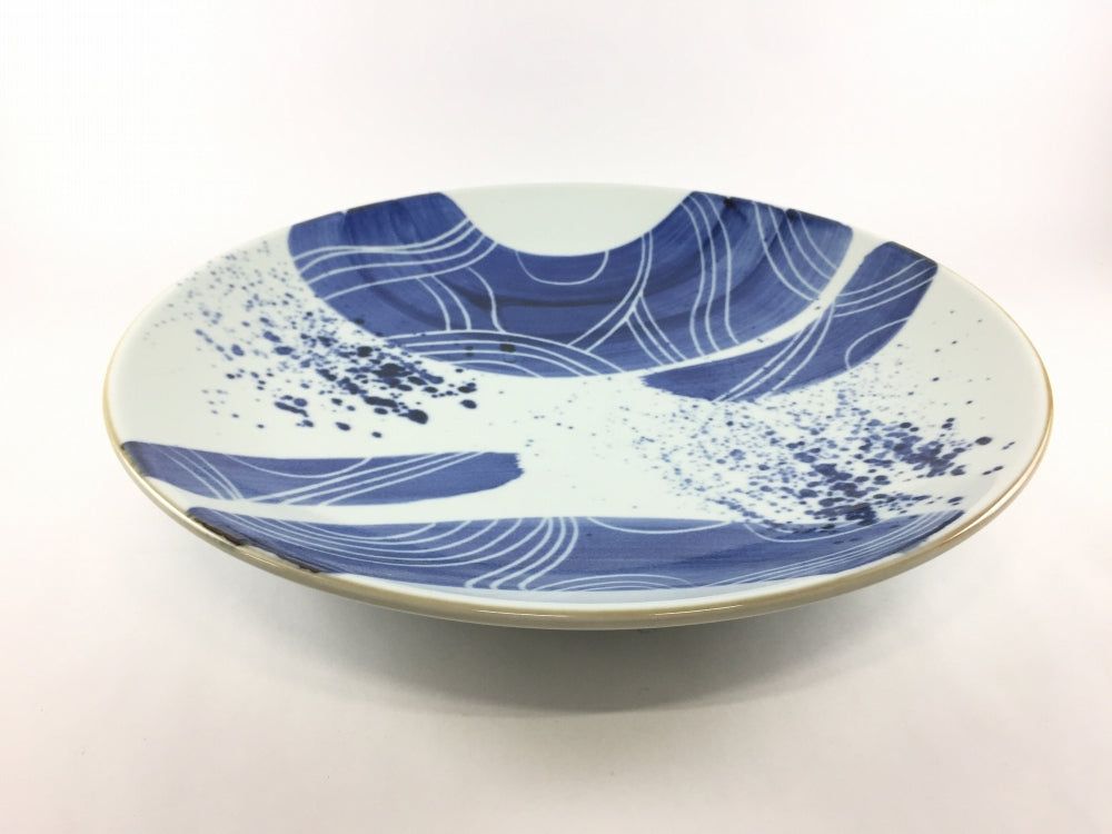 【訳あり品】かすり紋 平尺皿 31cm 有田焼【傷あり品】