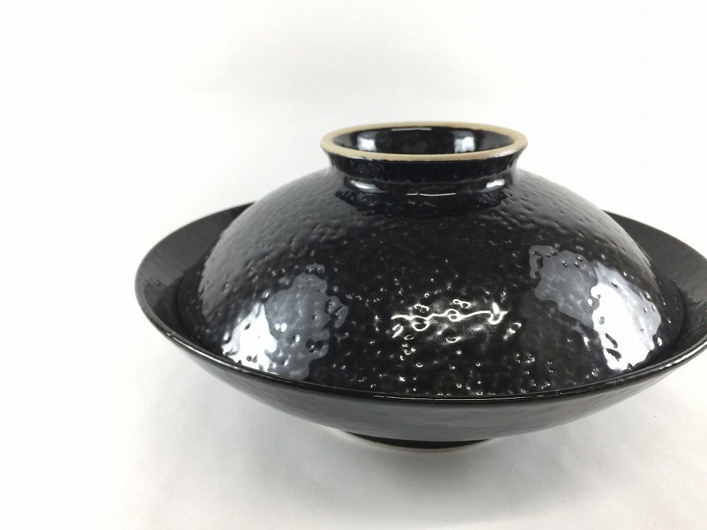 【訳あり品】有田焼 瑞峯窯(原重製陶所) 21cm平蓋.黒シソデ 【アウトレット】