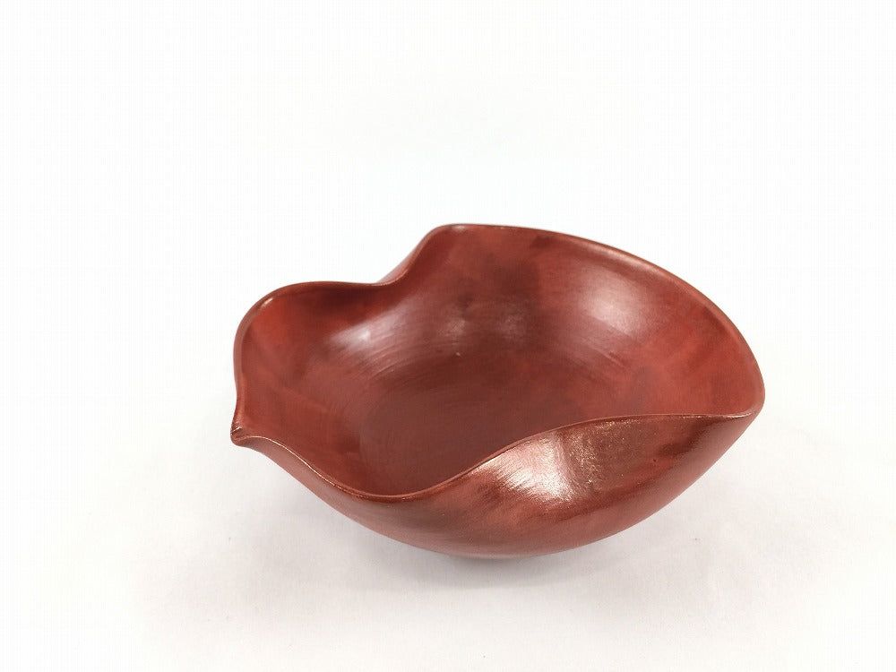 【訳あり品】有田焼 手造瓢小鉢 朱巻 11cm 【アウトレット】