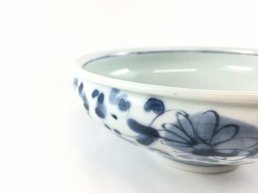 【訳あり品】有田焼 185天目鉢(藍花唐草) 18cm 【アウトレット】