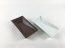 有田焼 伝平窯 10cm長チョコ (角菱) 白磁 / 鉄彩【10cm 小皿 角皿 珍味入れ 醤油入れ】
