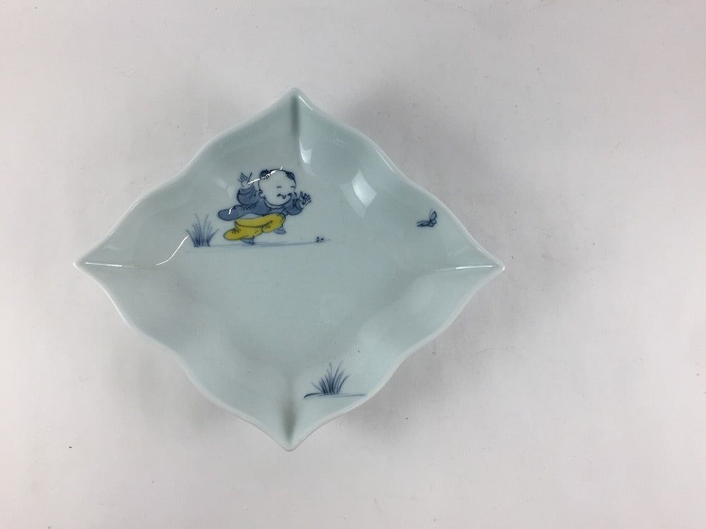 【訳あり品】180波菱向 色唐子 18cm 波佐見焼【アウトレット】