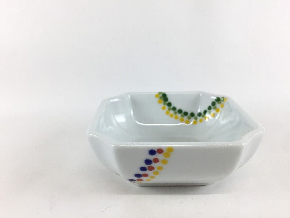 【訳あり品】隅切角小鉢.花火 10cm 波佐見焼【アウトレット】