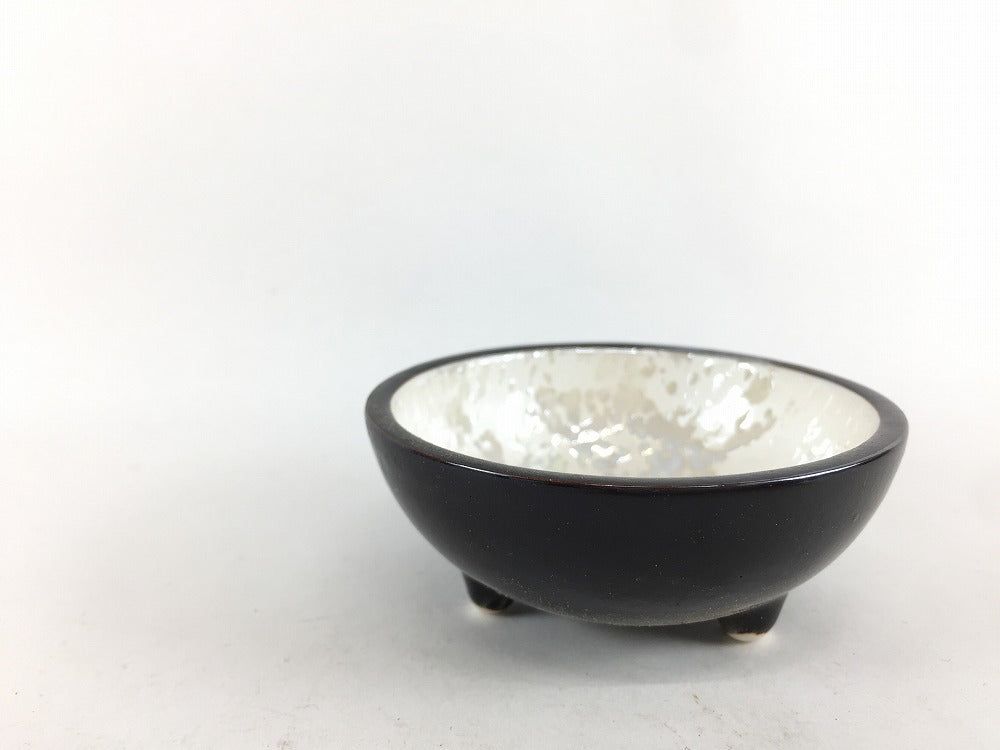 【訳あり品】ラスター黒 三ツ足チョコ 7cm 有田焼【アウトレット】