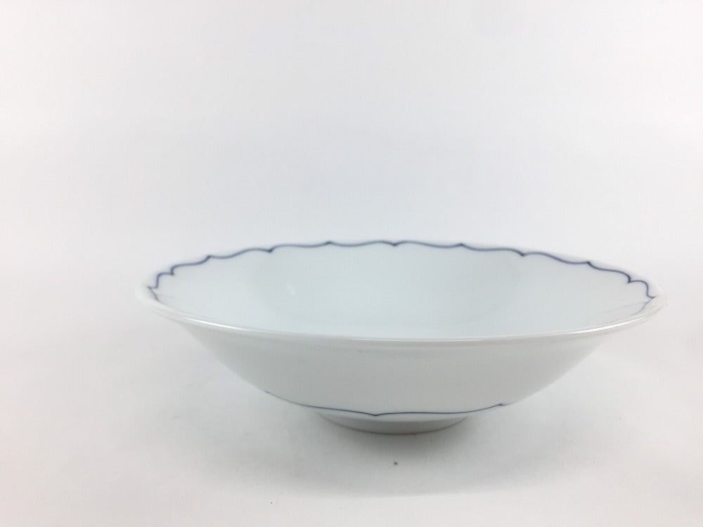 【訳あり品】15cm平鉢(藍桔梗線) 波佐見焼【アウトレット】