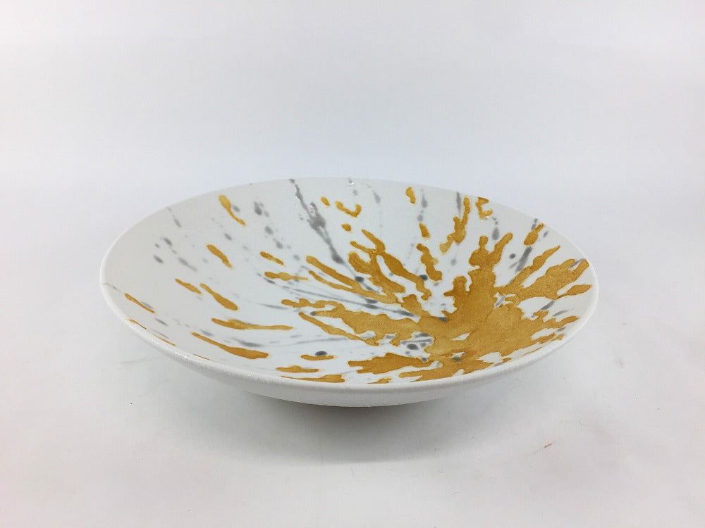 有田焼 吉右衛門窯 スムース18cmボウル 一珍閃光【18cm 中鉢 ボール ボウル 浅鉢】