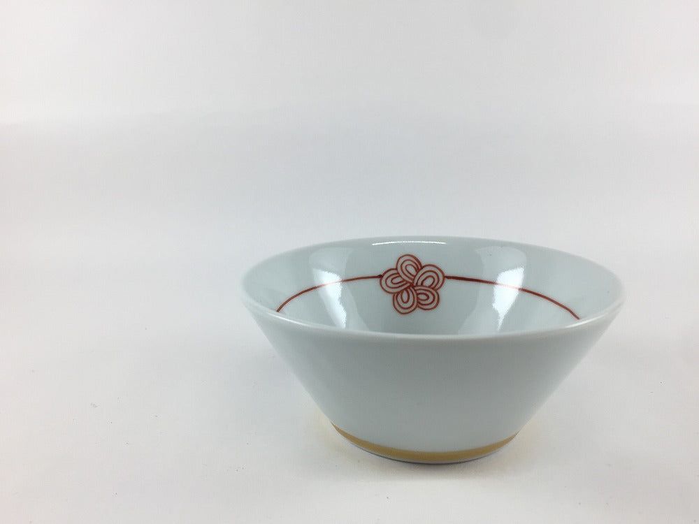 【イーグルス感謝祭 10％Offクーポン & P10倍】伊万里焼 田森陶園 12cm反ボウル 赤梅水引【12cm ボウル ボール 小鉢 お正月 食器 ハレの日の器 おめでたい日に】