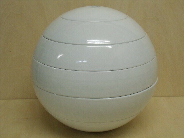 有田焼 李荘窯 玉おせち重 白磁 【珠型五段重】【26cm 重箱 5段重 陶磁器 おせち料理】