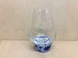 【専用化粧箱入】有田焼 福泉窯 ARITAゆらりグラス450cc染付華唐草【酒器 カクテル ワイン 盃 450cc 450ml 父の日 母の日 お祝い 誕生日 プレゼント】【ゆらりんグラス.染付華唐草】【送料無料】