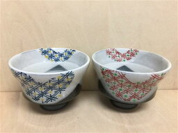 伊万里焼 田庄窯 福煎茶(赤地紋/藍地紋)【陶器 食器 茶碗 10cm】【あす楽対応】