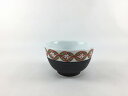 波佐見焼 耕窯(岩永製陶) 150cc煎茶.焼〆赤絵七宝【煎茶 ゆのみ 湯呑み 茶器 磁器 七宝文様 七宝模様】