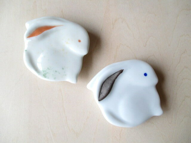 【有田焼 伯父山窯】 兎箸置 【うさぎ・ウサギ】【はし置き】【あす楽対応】