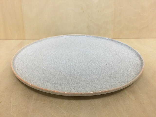 有田焼 徳幸窯 frame26cmプレート(墨貫入)【大皿 丸皿 26cm 皿 プレート 和食器/磁器】