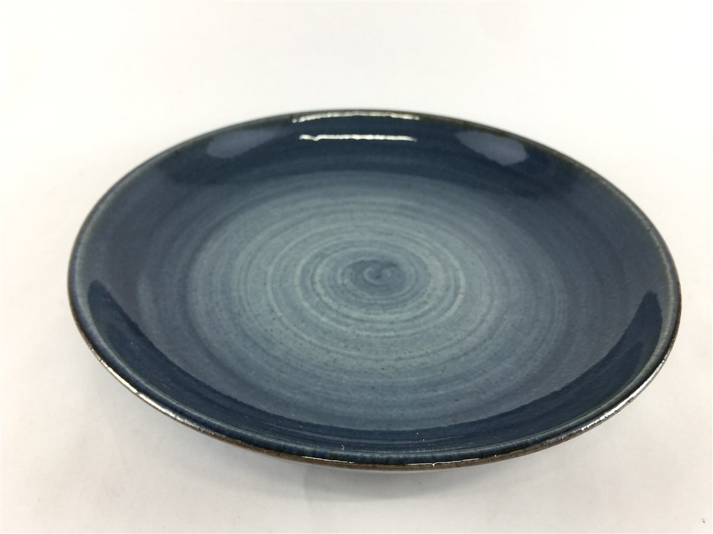 伊万里焼 田森窯 藍.(和)5.5寸皿 藍 【17.5cm 皿 丸皿 中皿 プレート】