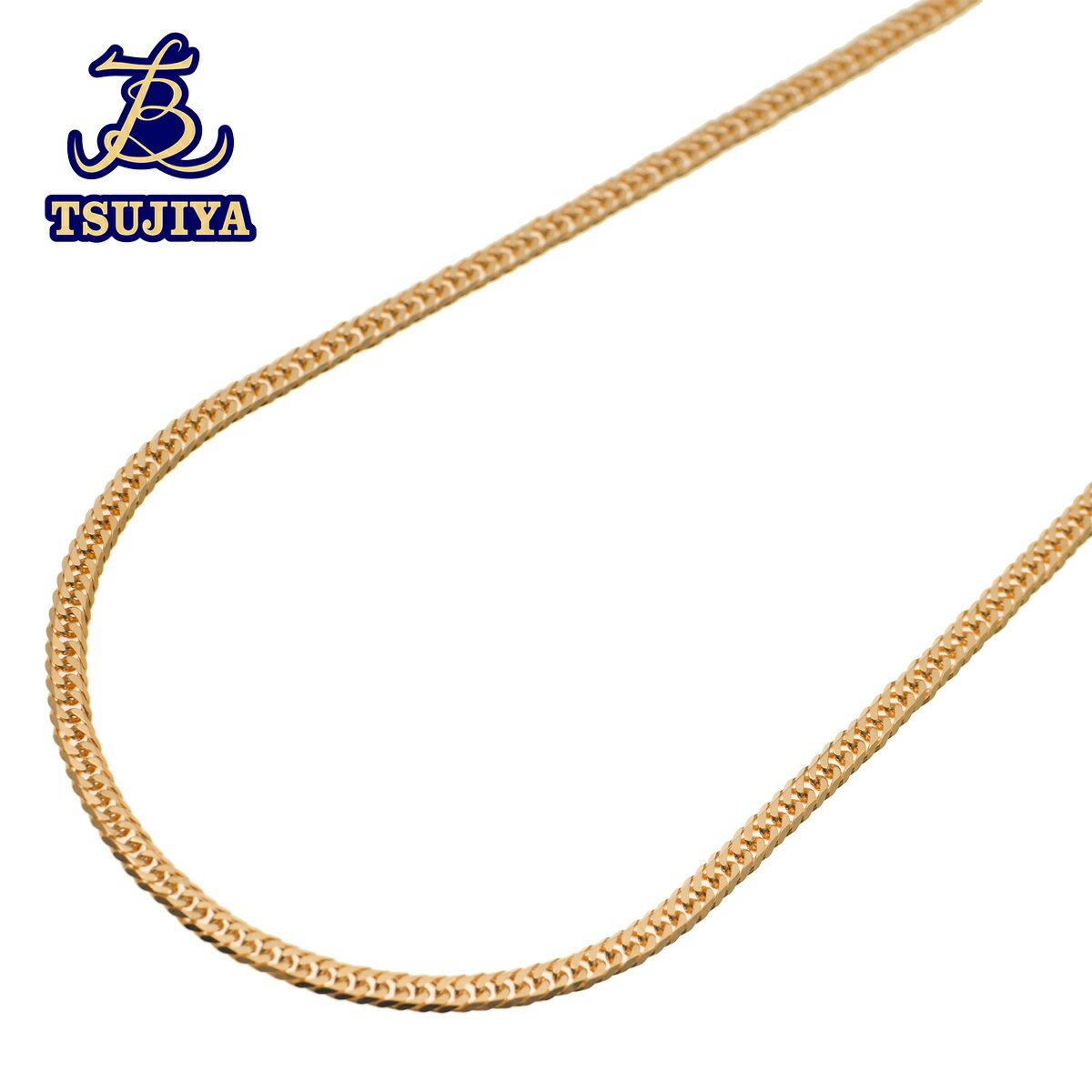 【中古A】【代引き不可】K18喜平ネックレス6面カットダブル中折れ式クラスプ50cm 12.2g 旗印なし(辻屋質店J2832)(質屋出品)