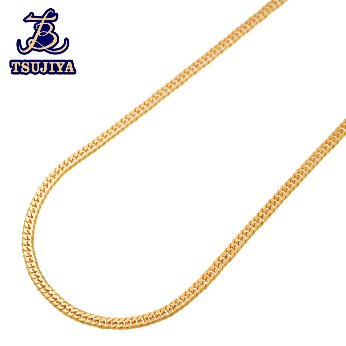 【中古AB】【代引き不可】K18喜平ネックレス6面カットダブル中折れ式クラスプ50cm 20.2g 旗印あり(辻屋質店J2844)(質屋出品)