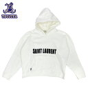 ◆大幅値下げ!◆SAINT LAURENT PARIS サンローランフーディーパーカー729852Y 27GX 9744フリース 白メンズ Mサイズ中古B【辻屋...