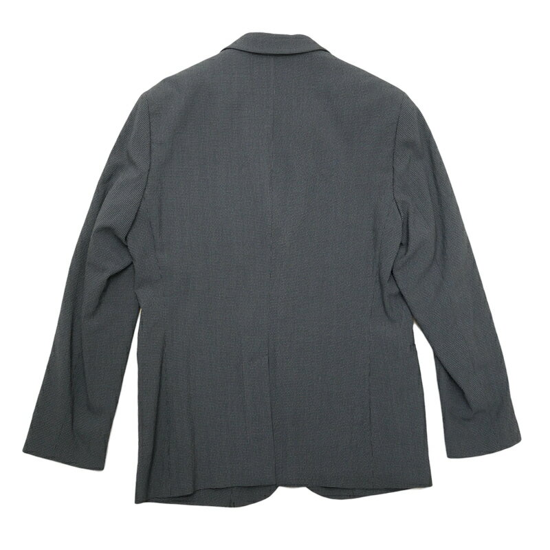 EMPORIO_ARMANI エンポリオアルマーニ　ジャケット　チェック柄　ネイビー　メンズ　中古AB【辻屋質店A3472】【中古】【質屋出品】