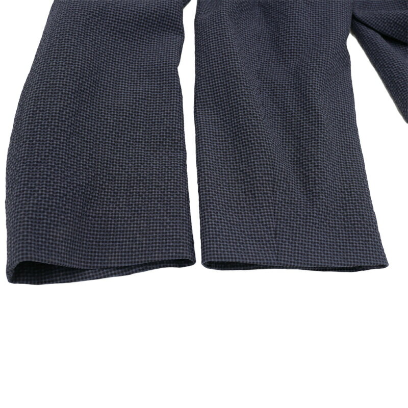 EMPORIO_ARMANI エンポリオアルマーニ　ジャケット　チェック柄　ネイビー　メンズ　中古AB【辻屋質店A3472】【中古】【質屋出品】