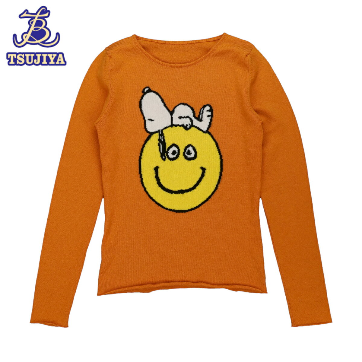 Lucien Pellat-Finet ルシアンペラフィネ カシミアニットセーター スヌーピー オレンジ #S 中古AB【辻屋質店A3107】【中古】【質屋出品...