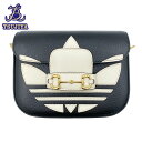 ★値下げ★美品★GUCCI グッチ アディダスコラボ ホースビット1955 2WAYバッグ 658574 ブラック/ホワイト 中古AB【辻屋質店B2508】【中...