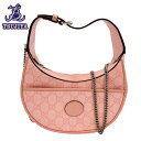 GUCCI グッチ ハーフムーン GG 726843 2WAYハンドバッグ ピンク 中古A【辻屋質店B2993】【中古】【質屋出品】