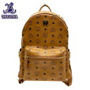 MCM エムシーエム ロゴプリント バックパックリュックサック ブラウン 中古A【辻屋質店B2000】【中古】【質屋出品】