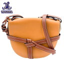LOEWE ロエベ ゲート スモール ショルダーバッグ ブラウン/グレー 中古A【辻屋質店B2921】【中古】【質屋出品】