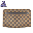 LouisVuitton ルイヴィトン　サンルイクラッチバッグ　セカンドバッグ　N51993　ダミエ　中古AB【辻屋質店B2419】【中古】【質屋出品】