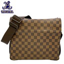 LouisVuitton ルイヴィトンナヴィグリオ ダミエN45255 ショルダーバッグブラウン フランス製中古AB【辻屋質店B2878】【中古】【質屋出品】