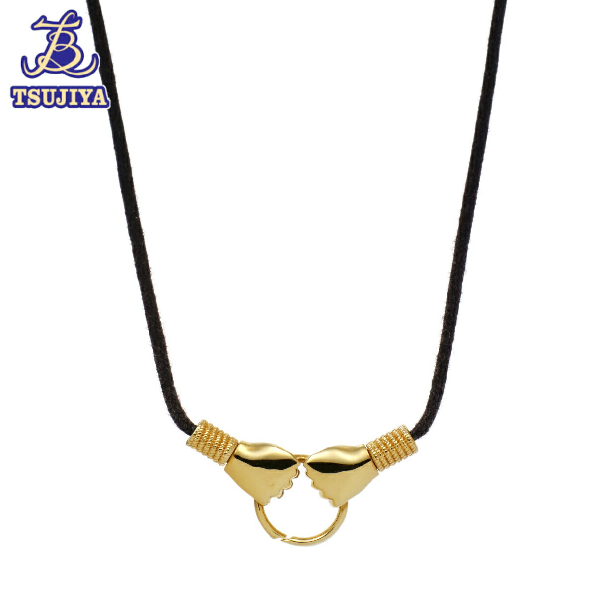 【中古A】【美品】GUCCI グッチタイガー&ハンドモチーフネックレス チョーカーAu750 61cm 7.7g(辻屋質店J1853)(質屋出品)