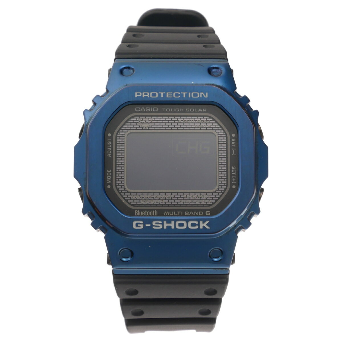 ★ほぼ美品★CASIO カシオG-SHOCK　GMW-B5000男女兼用ウォッチ　デジタル文字盤メタリックブルークォーツ(タフソーラー)中古A【辻屋質店W1365】【中古】【質屋出品】