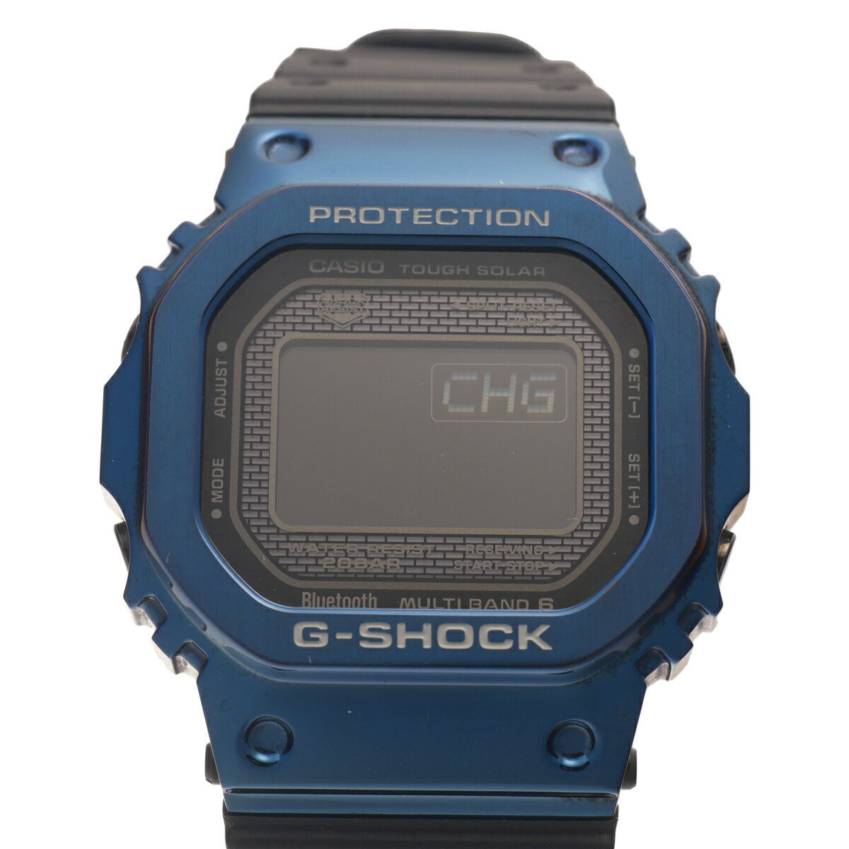 ★ほぼ美品★CASIO カシオG-SHOCK　GMW-B5000男女兼用ウォッチ　デジタル文字盤メタリックブルークォーツ(タフソーラー)中古A【辻屋質店W1365】【中古】【質屋出品】