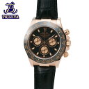 ★OH済み★ほぼ美品★ROLEX ロレックスデイトナ 116515LNメンズウォッチブラック文字盤クロコベルト オートマ中古A【辻屋質店W1287】【中古】【質...