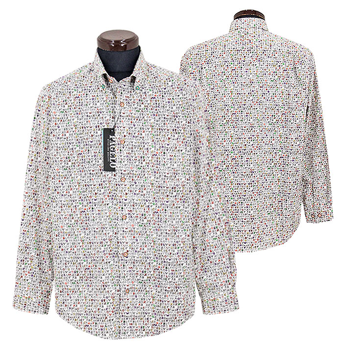 パジェロ_ボタンダウンシャツ_ベー...